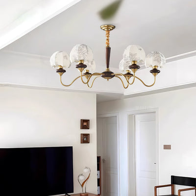 Orchid Vintage Fabric Chandelier
