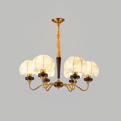 Orchid Vintage Fabric Chandelier