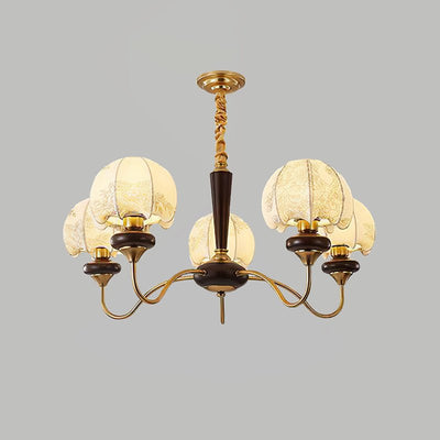 Orchid Vintage Fabric Chandelier