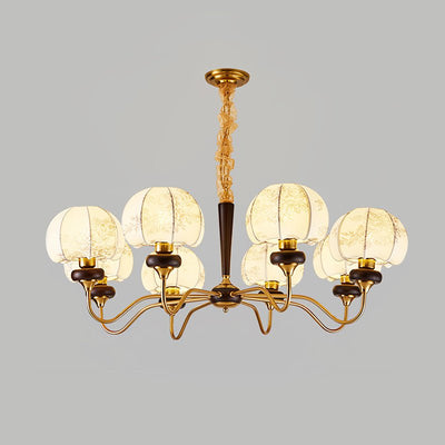 Orchid Vintage Fabric Chandelier