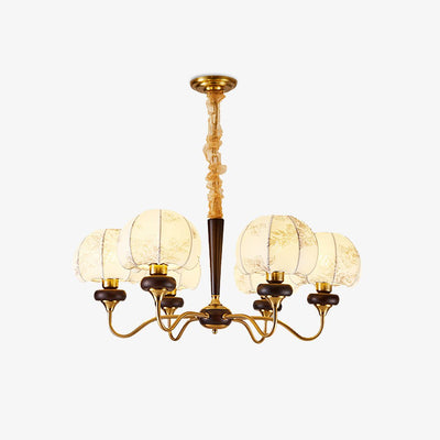 Orchid Vintage Fabric Chandelier