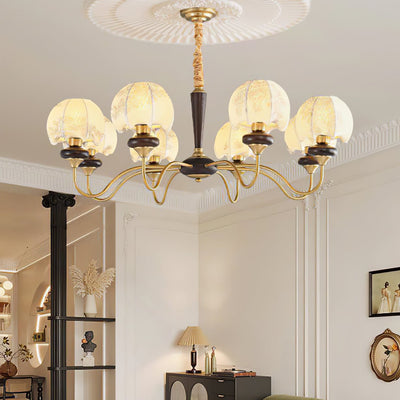 Orchid Vintage Fabric Chandelier