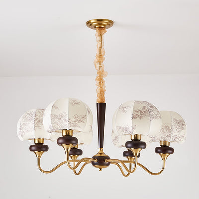 Orchid Vintage Fabric Chandelier