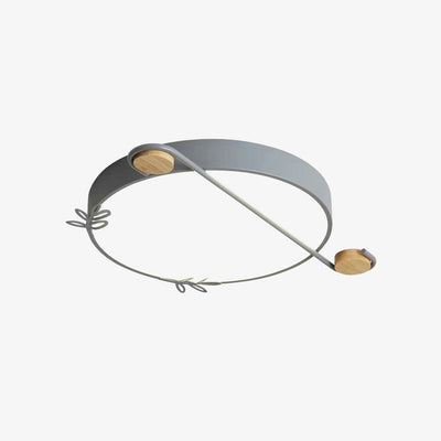 Evzorira Musical Note Art Round Ceiling Lamp