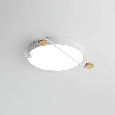 Evzorira Musical Note Art Round Ceiling Lamp