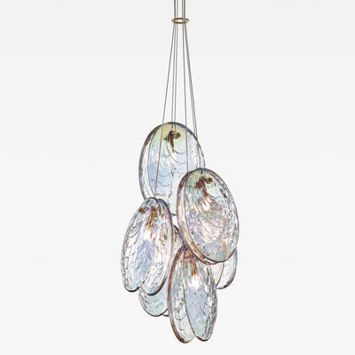 Thalassic Shell Architectural  Cluster Chandelier