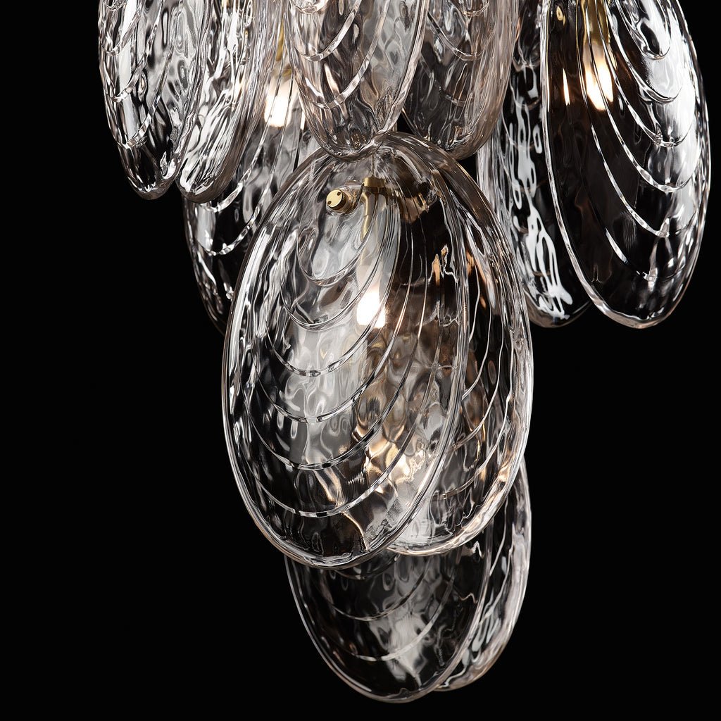 Thalassic Shell Architectural  Cluster Chandelier