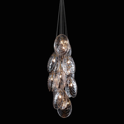 Thalassic Shell Architectural  Cluster Chandelier