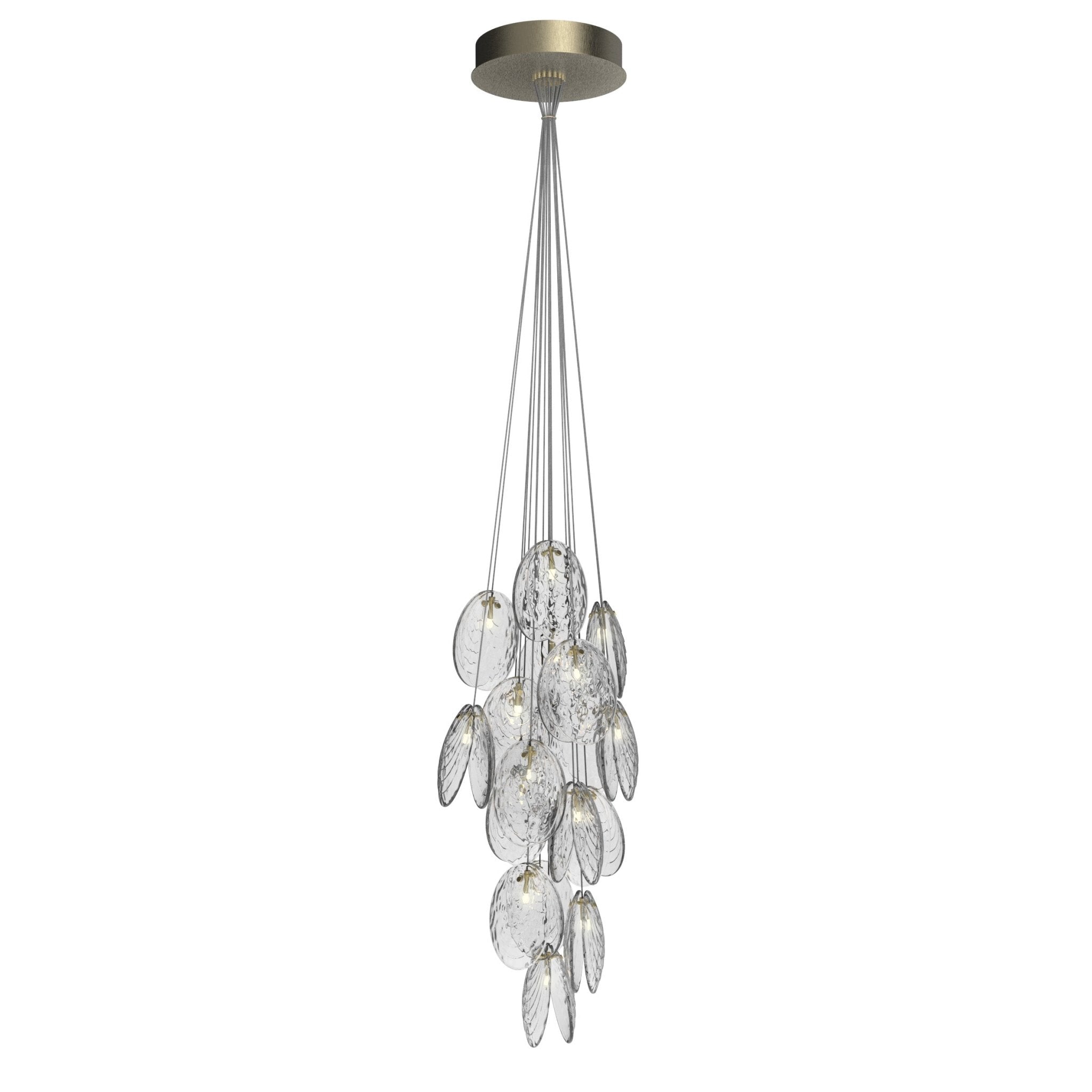 Thalassic Shell Architectural  Cluster Chandelier
