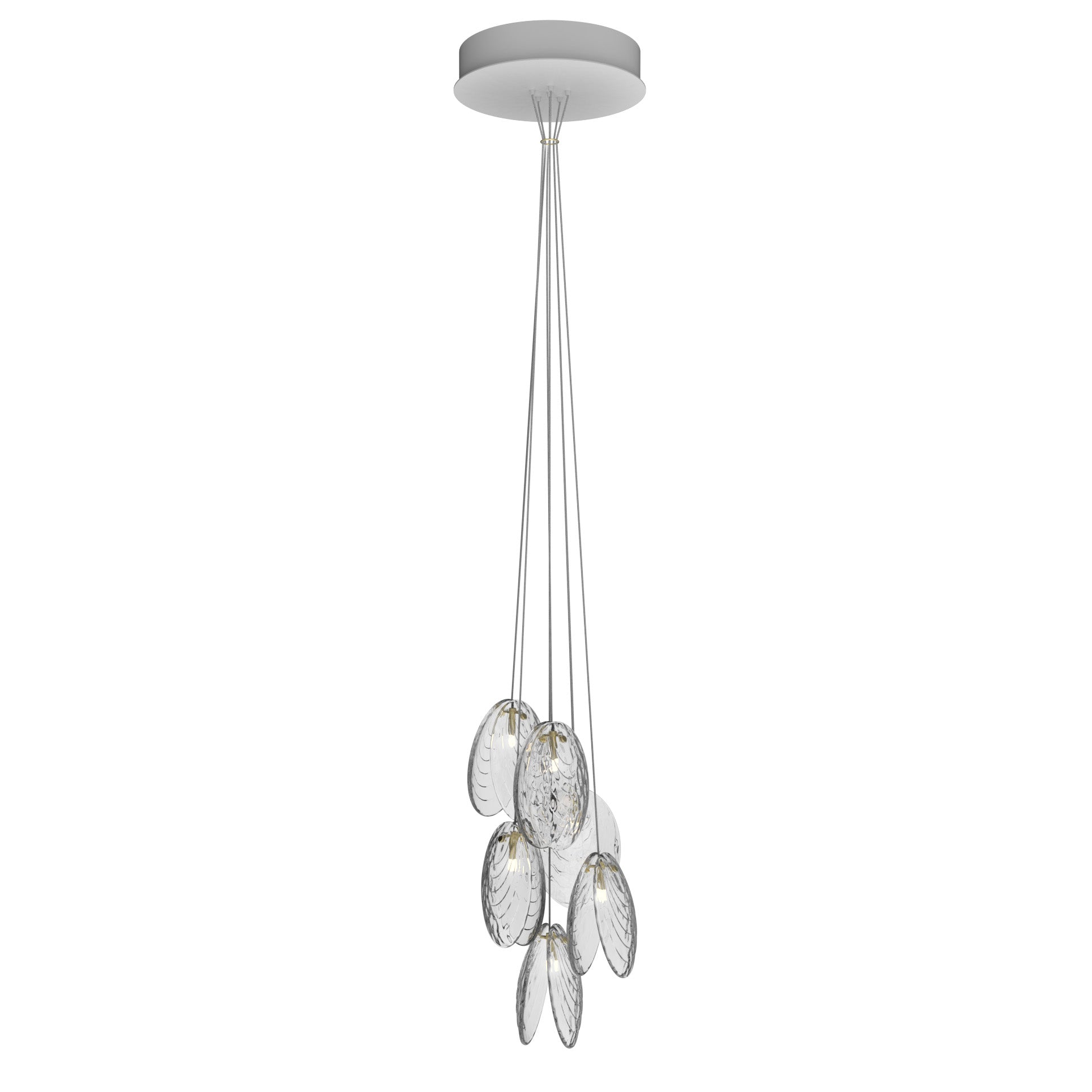 Thalassic Shell Architectural  Cluster Chandelier