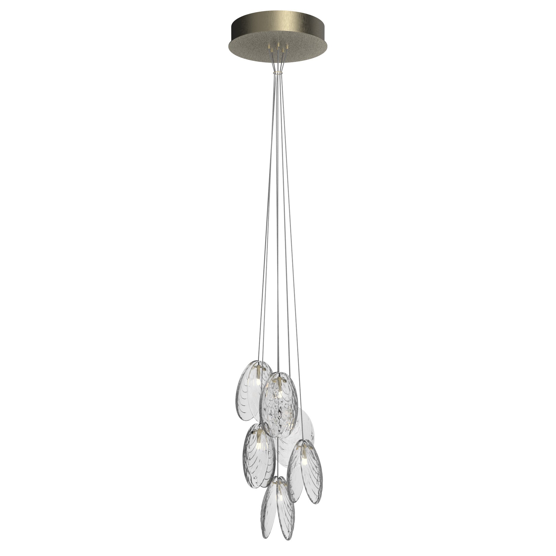 Thalassic Shell Architectural  Cluster Chandelier