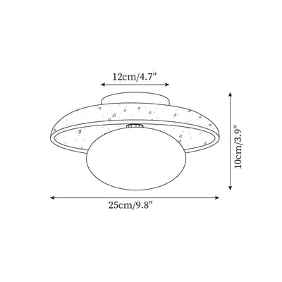 Mylie Travertine Ceiling Light - Neutral Decor