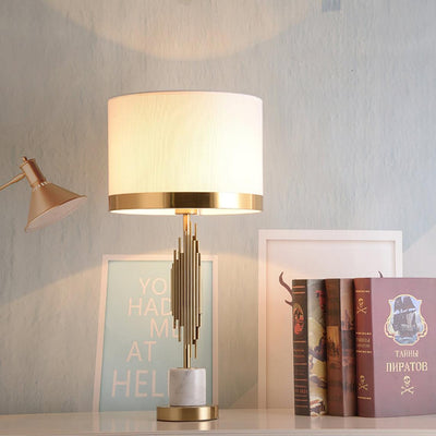 Opus Marble Art Deco Table Lamp