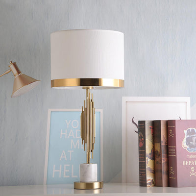 Opus Marble Art Deco Table Lamp