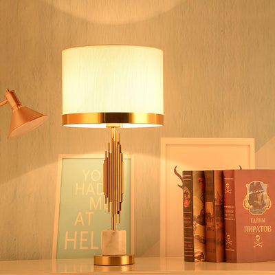 Opus Marble Art Deco Table Lamp
