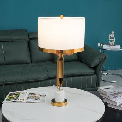 Opus Marble Art Deco Table Lamp