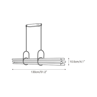 Calinissa Linear NL12 Tube Chandelier