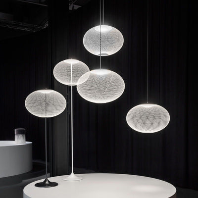 Ilsolyre Industrial Mesh Floor Lamp