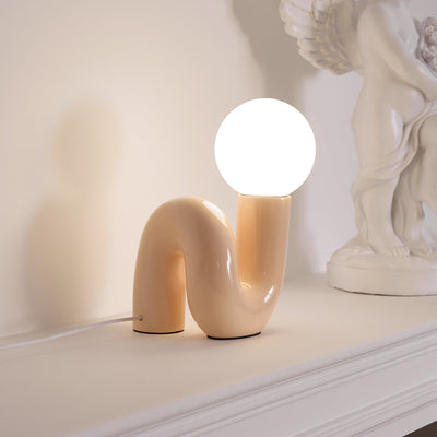 Soreeon Lamp Playful N Shape All White