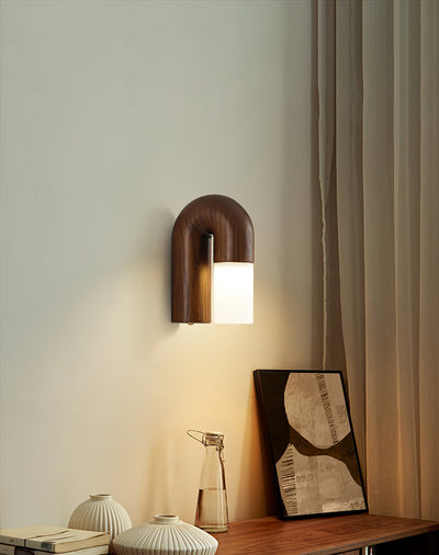King Modern Minimalist Wood Wall Lamp