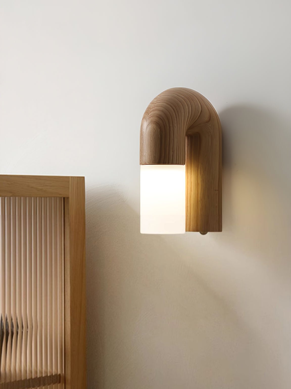King Modern Minimalist Wood Wall Lamp