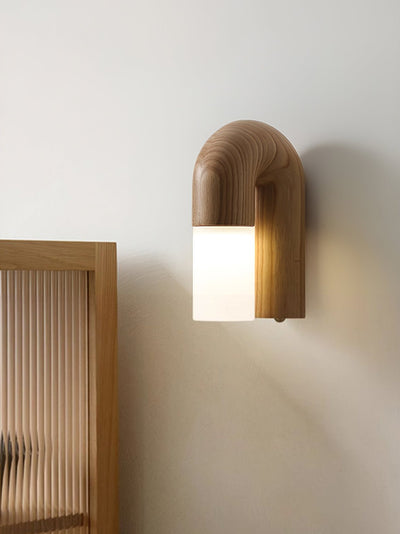 King Modern Minimalist Wood Wall Lamp