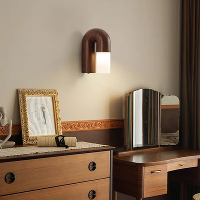King Modern Minimalist Wood Wall Lamp