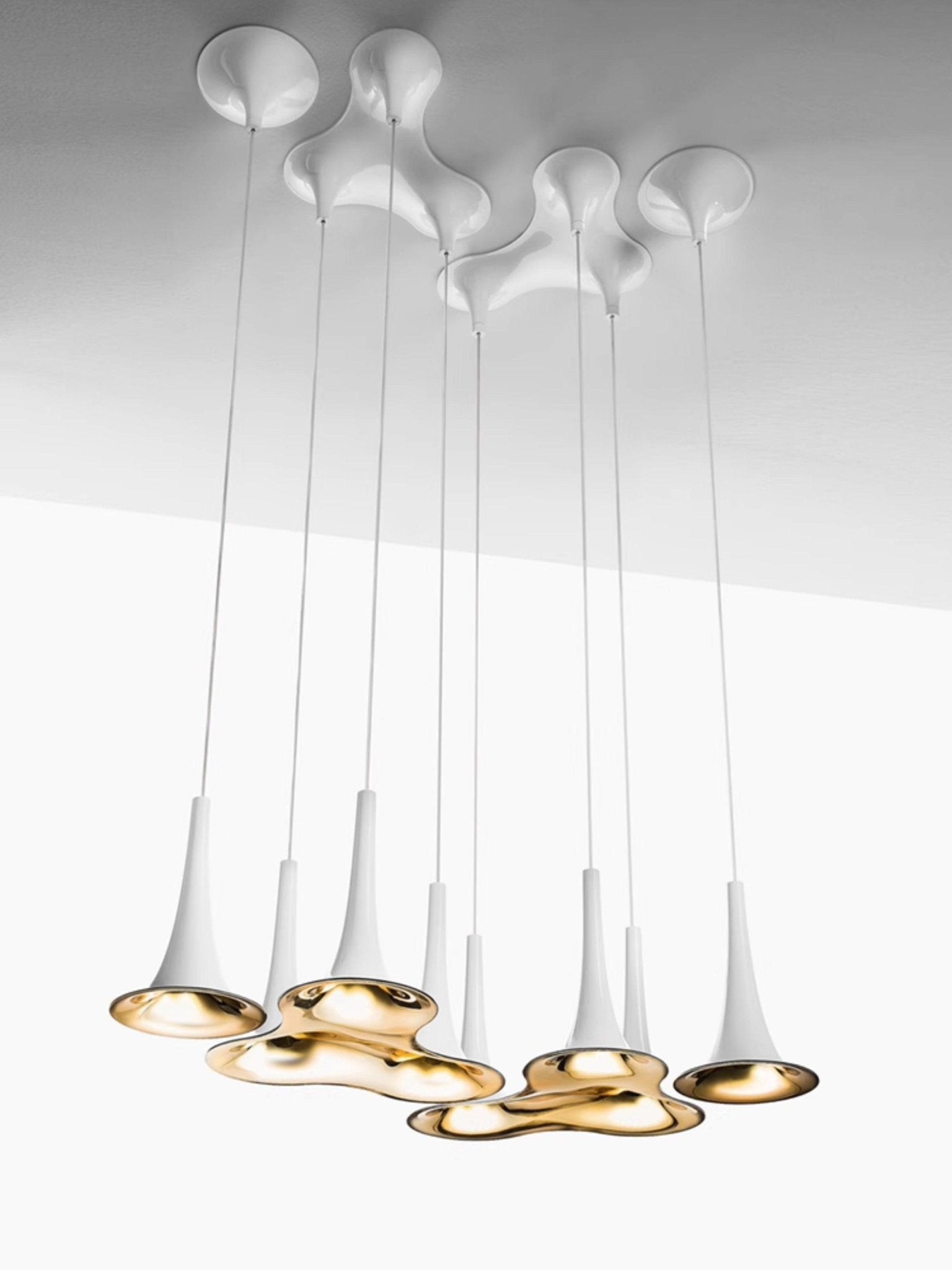 Rominex Pendant Lamp Acrylic Trumpet Shape Contemporary