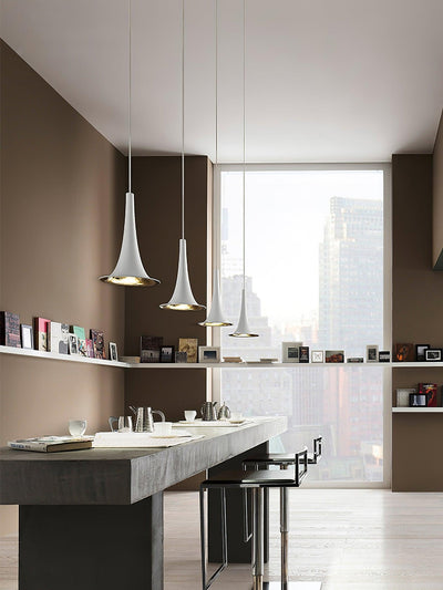 Rominex Pendant Lamp Acrylic Trumpet Shape Contemporary