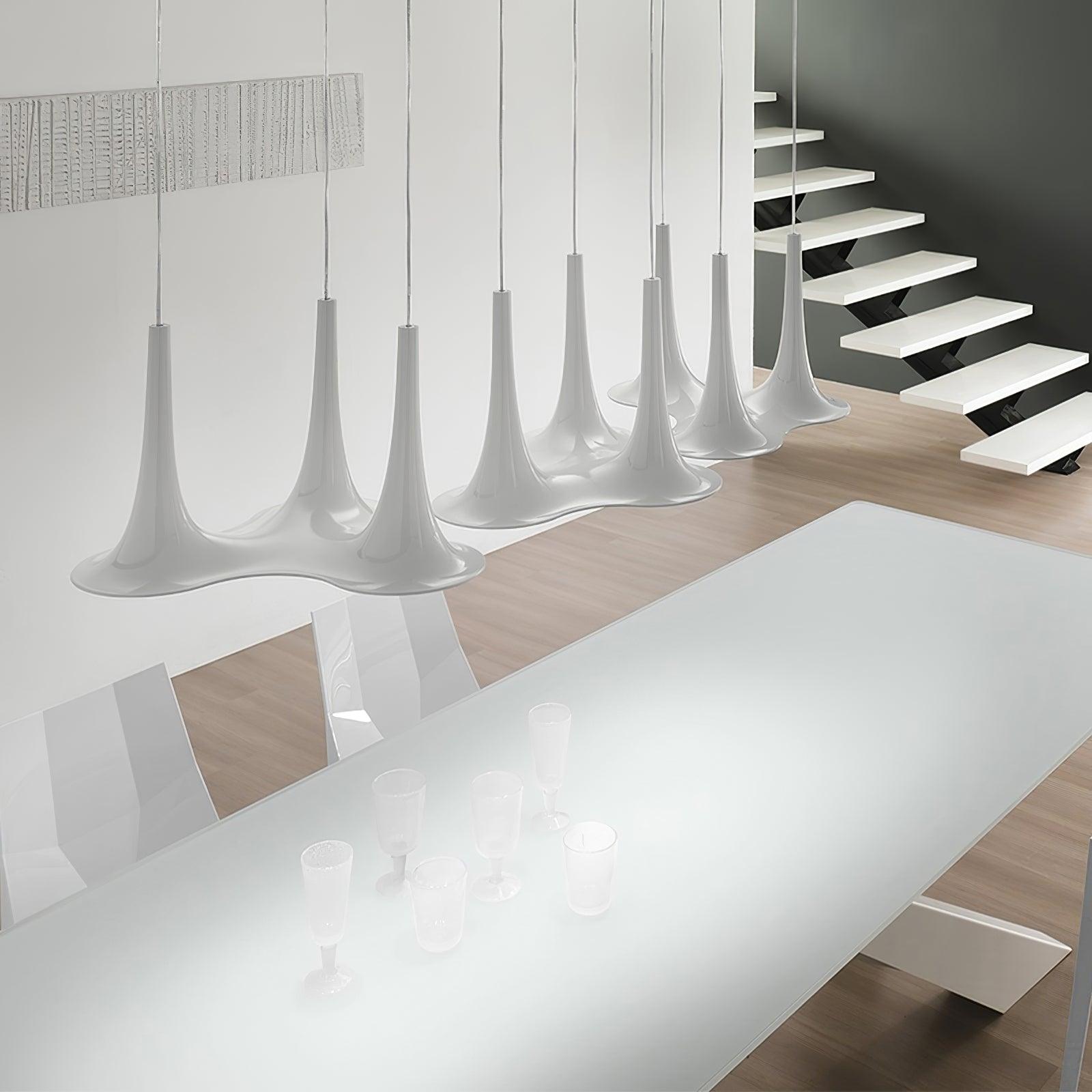 Rominex Pendant Lamp Acrylic Trumpet Shape Contemporary