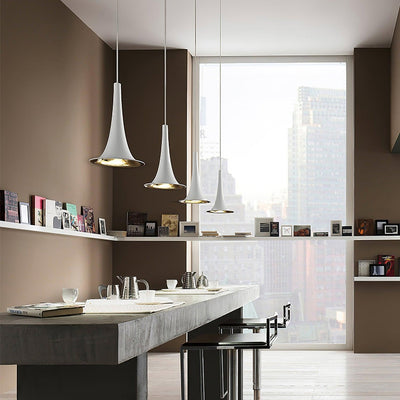 Rominex Pendant Lamp Acrylic Trumpet Shape Contemporary