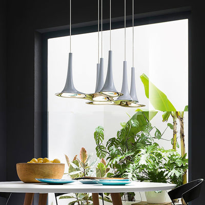 Rominex Pendant Lamp Acrylic Trumpet Shape Contemporary