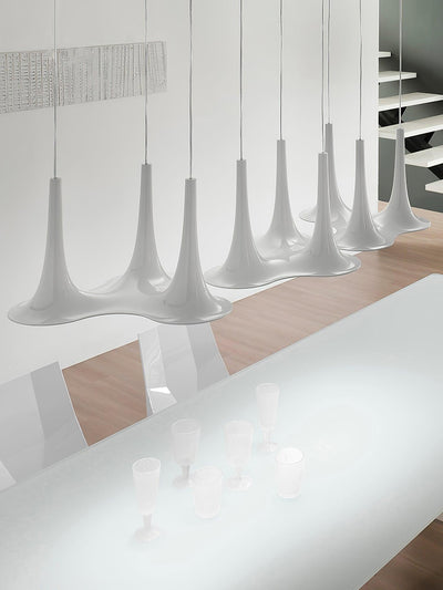 Rominex Pendant Lamp Acrylic Trumpet Shape Contemporary