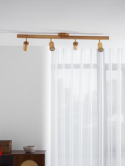 Valestone Wood Beam Spotlight Flush Mount Ceiling Light