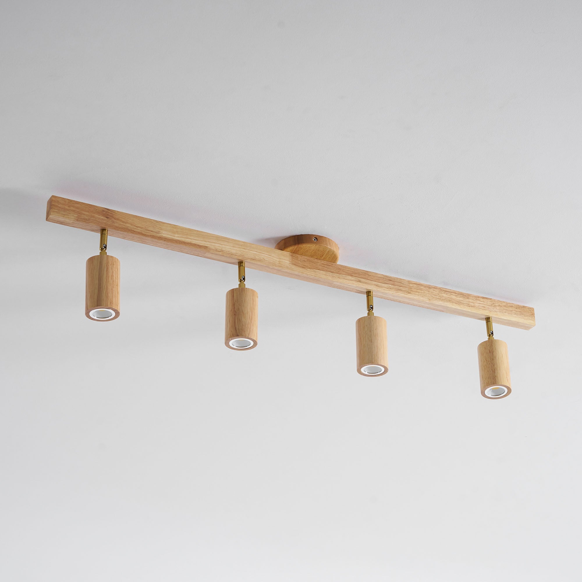 Valestone Wood Beam Spotlight Flush Mount Ceiling Light
