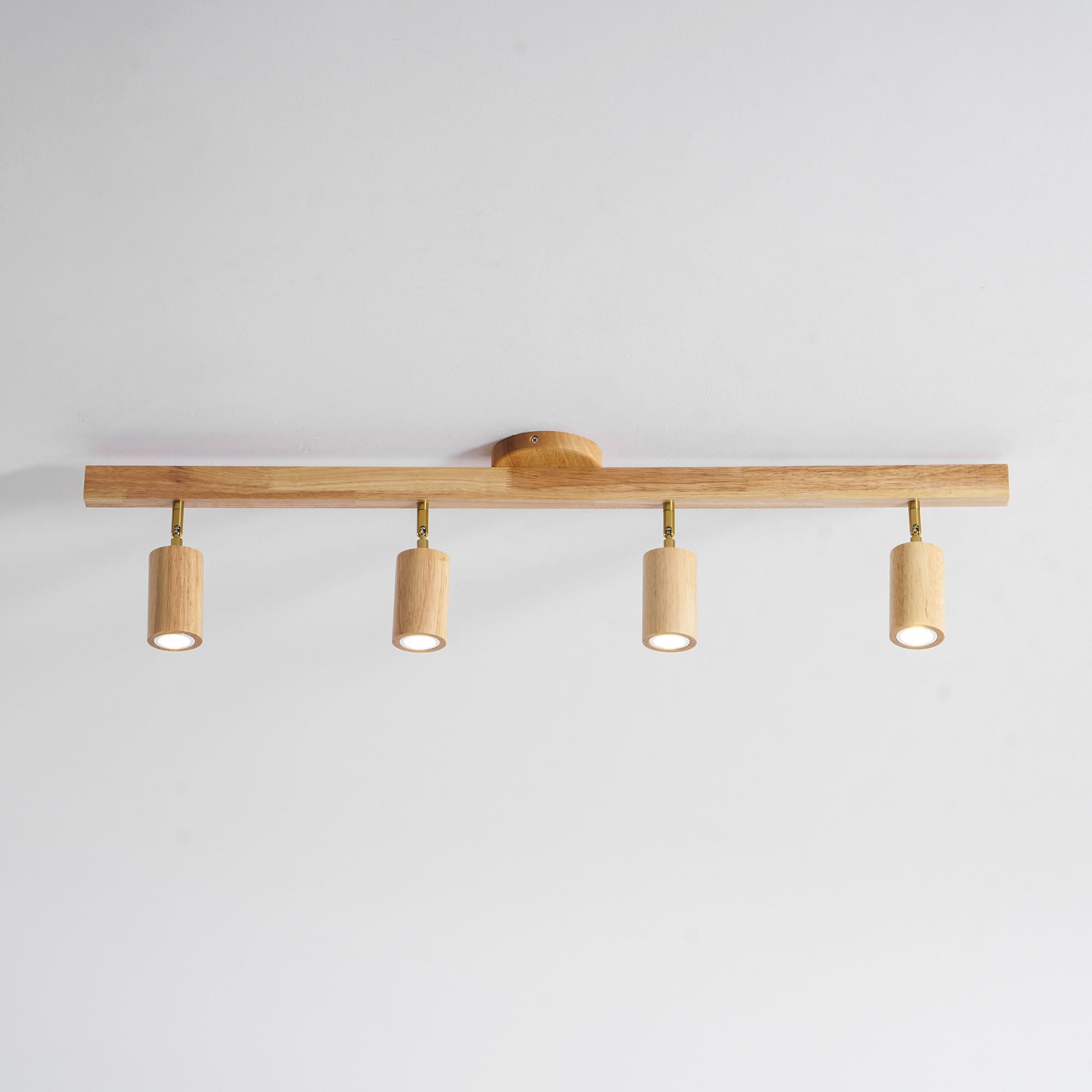 Valestone Wood Beam Spotlight Flush Mount Ceiling Light