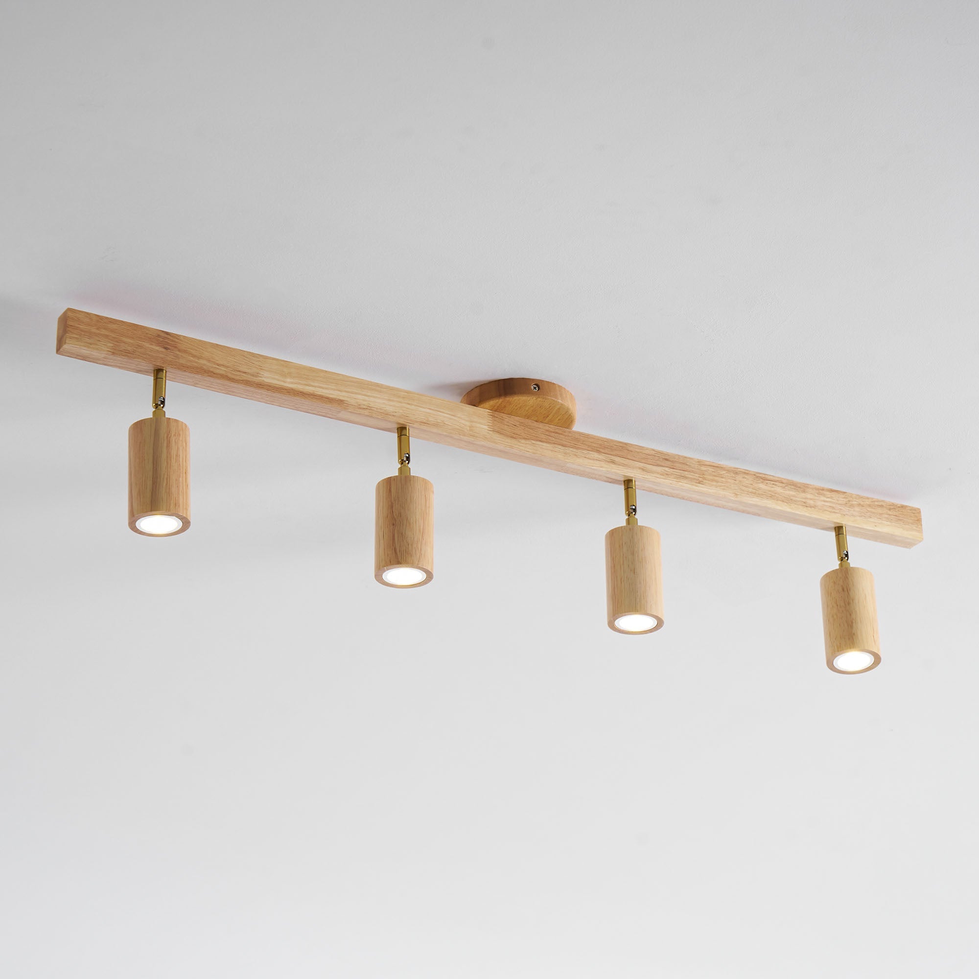 Valestone Wood Beam Spotlight Flush Mount Ceiling Light
