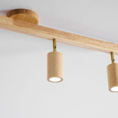 Valestone Wood Beam Spotlight Flush Mount Ceiling Light