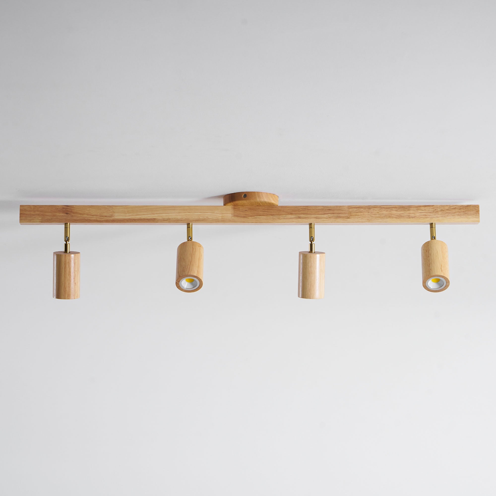 Valestone Wood Beam Spotlight Flush Mount Ceiling Light