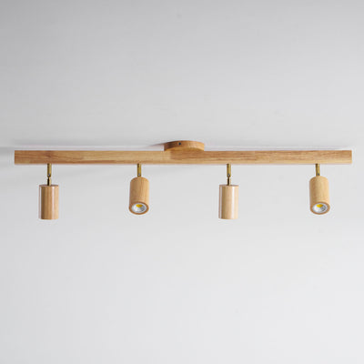 Valestone Wood Beam Spotlight Flush Mount Ceiling Light