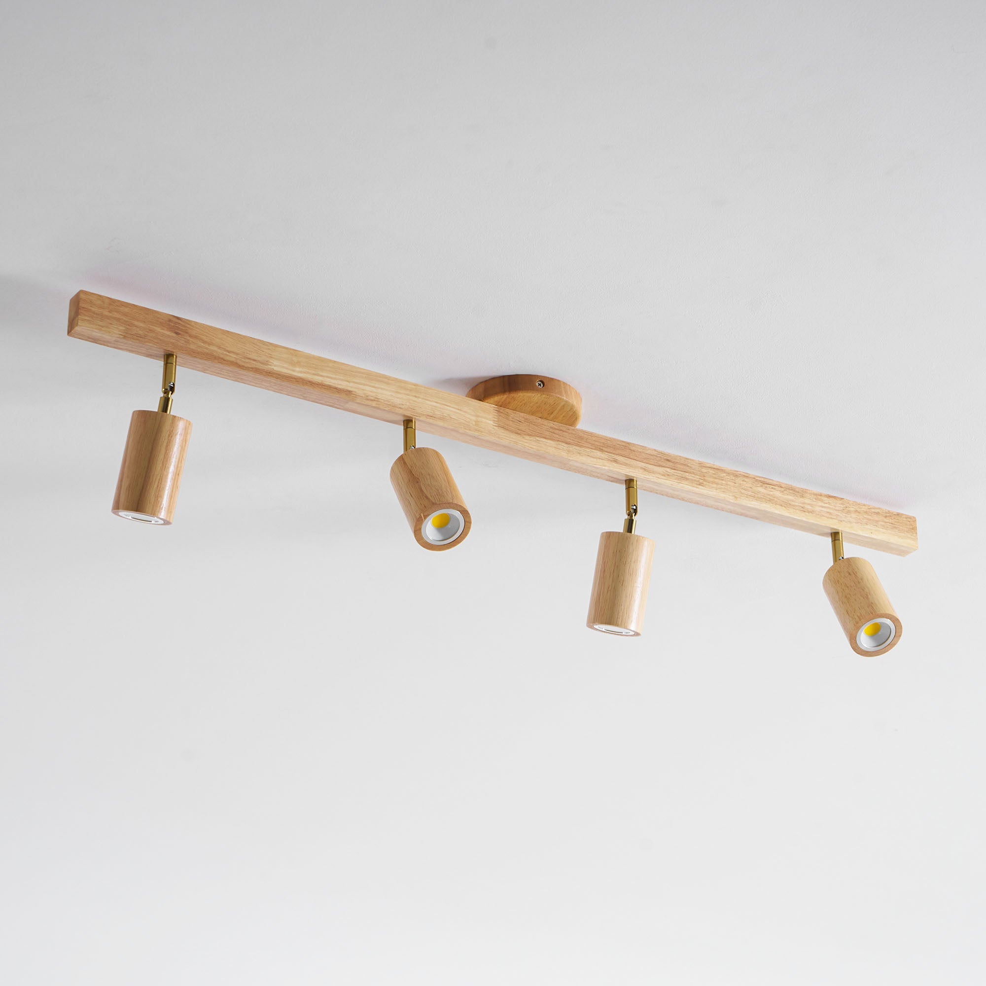 Valestone Wood Beam Spotlight Flush Mount Ceiling Light