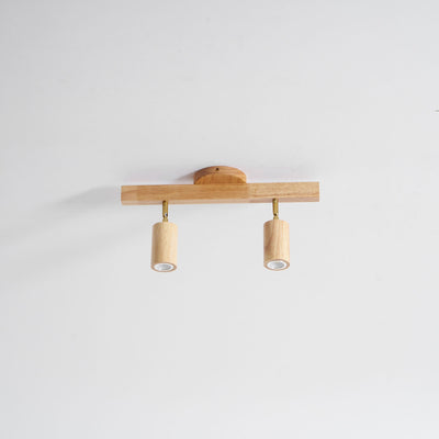 Valestone Wood Beam Spotlight Flush Mount Ceiling Light