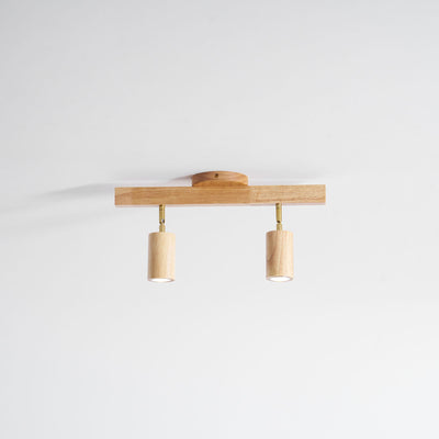 Valestone Wood Beam Spotlight Flush Mount Ceiling Light