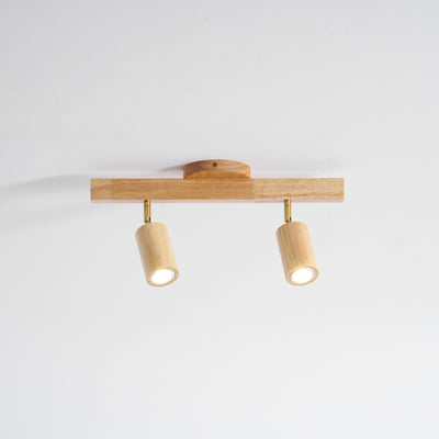 Valestone Wood Beam Spotlight Flush Mount Ceiling Light