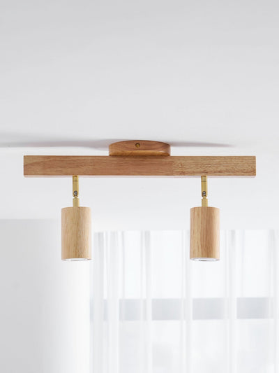 Valestone Wood Beam Spotlight Flush Mount Ceiling Light