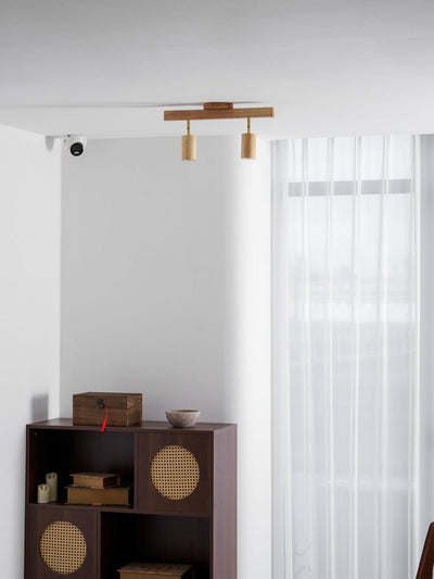 Valestone Wood Beam Spotlight Flush Mount Ceiling Light