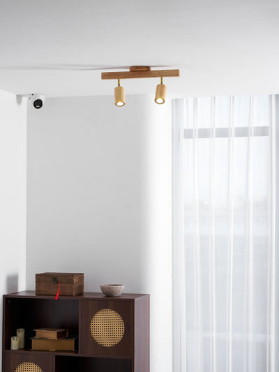 Valestone Wood Beam Spotlight Flush Mount Ceiling Light