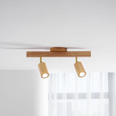 Valestone Wood Beam Spotlight Flush Mount Ceiling Light