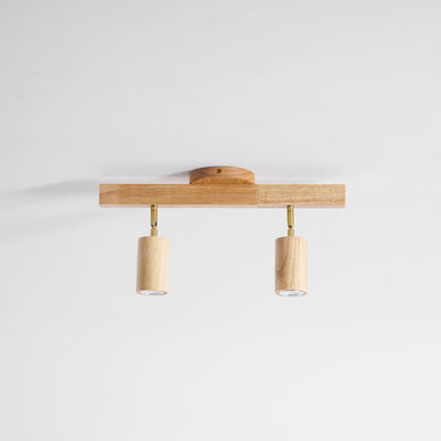Valestone Wood Beam Spotlight Flush Mount Ceiling Light