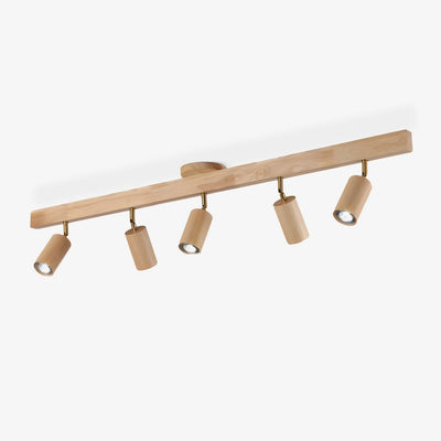 Valestone Wood Beam Spotlight Flush Mount Ceiling Light